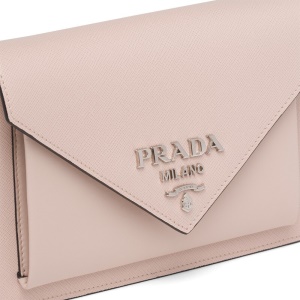 普拉达 PRADA 女士睡莲色Saffiano 皮革迷你信封包 1BP020_2EVU_F0NZ2_V_NOO