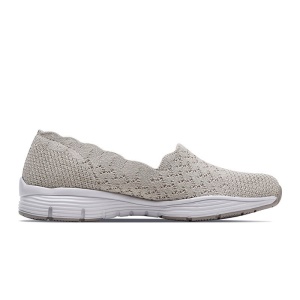 Skechers斯凯奇软底女鞋 时尚镂空休闲健步鞋49481 NAT自然色 38