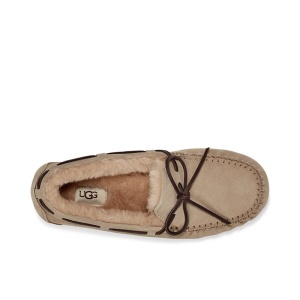 UGG秋冬男士休闲毛便鞋平底透气低帮舒适浅口乐福鞋单鞋豆豆鞋 1003390 DUNE  沙丘色 42