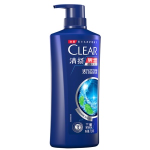 清扬(CLEAR)男士去屑洗发水套装 活力运动薄荷型720g+100g赠720g+100g (新老包装随机发)(氨基酸洗发)