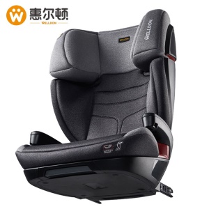 惠尔顿（Welldon）儿童安全座椅ISOFIX婴儿车载汽车用3-12岁成长型大龄宝宝茧之旅 骑士黑