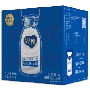 蒙牛 纯甄 常温酸牛奶 200g*24 家庭装*2箱