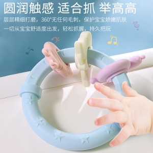 育儿宝 婴儿玩具0-1岁新生儿手摇铃铛可咬牙胶宝宝婴幼儿童四六个月 可水煮抓握摇铃【收纳盒装】+不倒翁+牙胶球+拨浪鼓